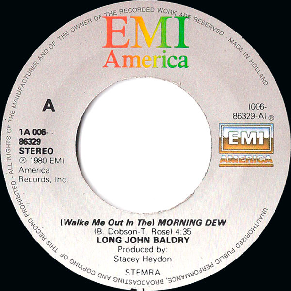 7" | Long John Baldry - (walk me out in the) Morning Dew / I Want You, I Love You
