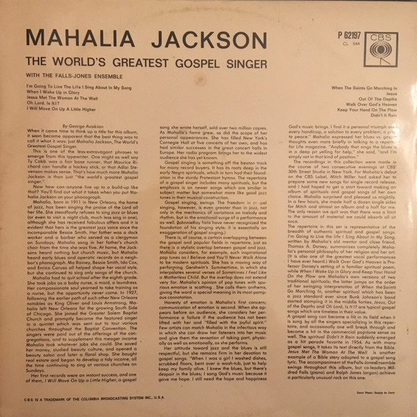 Mahalia Jackson - The Worlds Greatest Gospel Singer