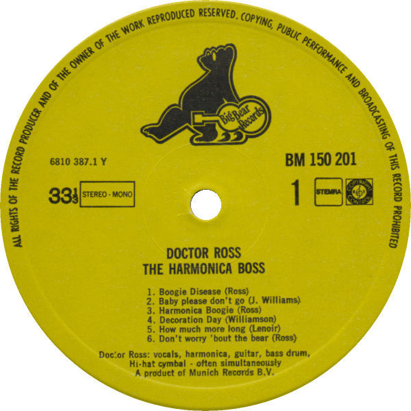 Doctor Ross - The Harmonica Boss