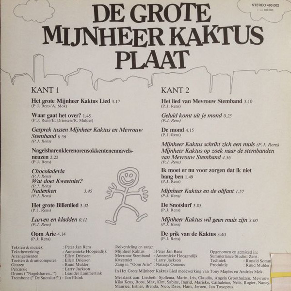 Mijnheer Kaktus - De Grote Mijnheer Kaktus Plaat