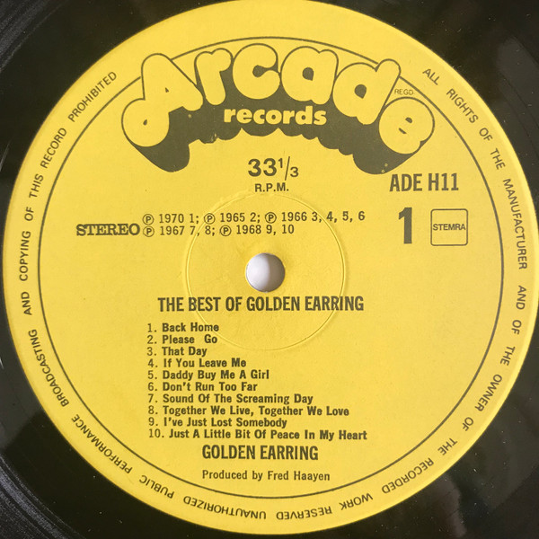 The Golden Earring - The Best of the Golden Earring, 10 years 20 hits