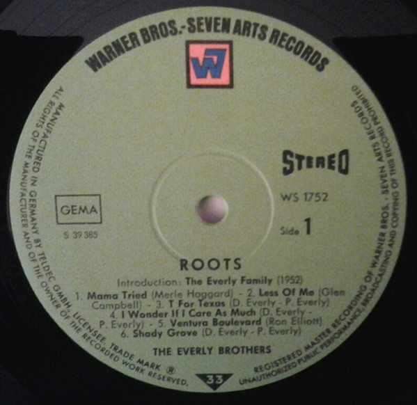 The Everly Brothers – Roots (W7 Tenth Anniversary)