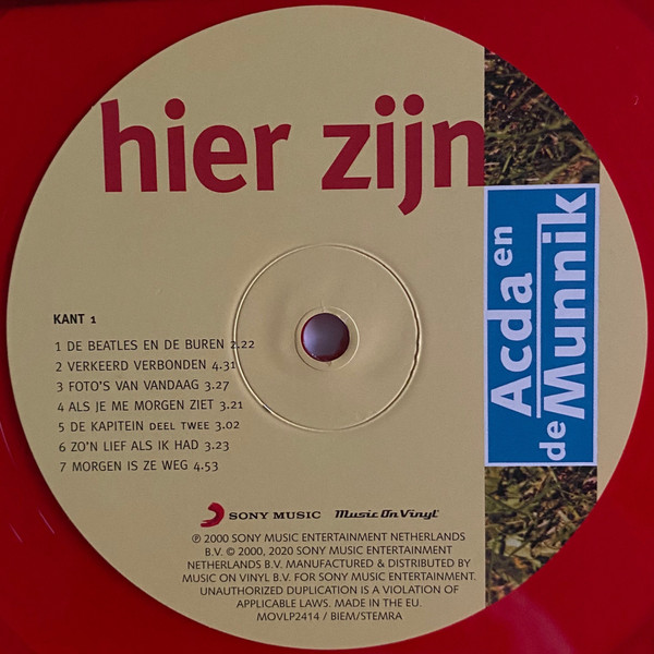 Acda en De Munnik - Hier Zijn