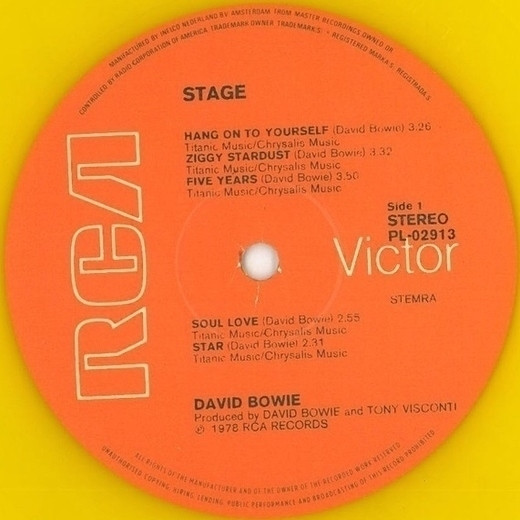 David Bowie - Stage (2 LP, yellow vinyl)
