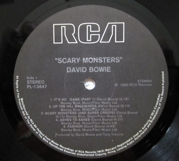 David Bowie - Scary Monsters