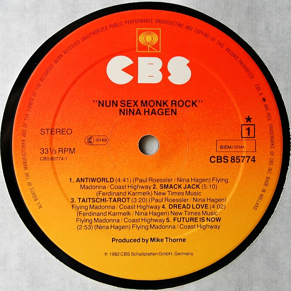 Nina Hagen - Nun Sex Monk Rock