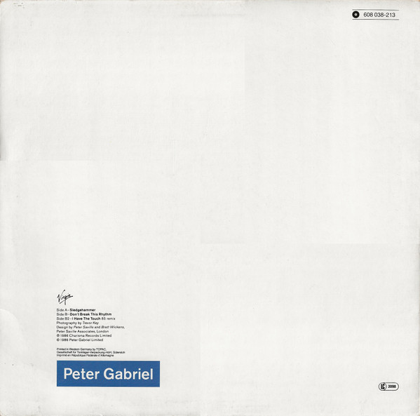 12" | Peter Gabriel - Sledgehammer