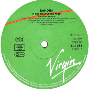 12" | Sandra - In the Heat of the Night - Afbeelding 2