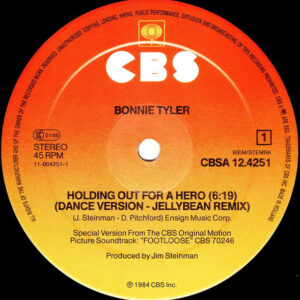 12" | Bonnie Tyler - Holding out for a Hero (Jellybean Remix) - Afbeelding 2