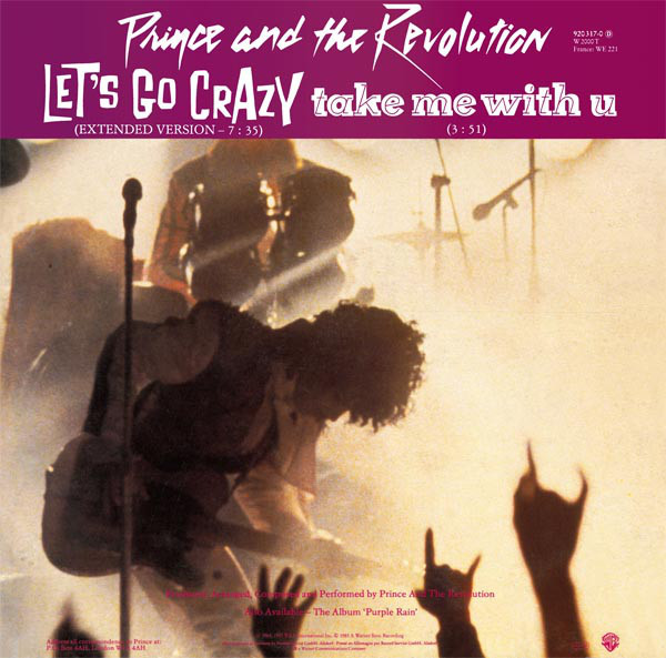 12" | Prince and the Revolution - Let's Go Crazy / Erotic City