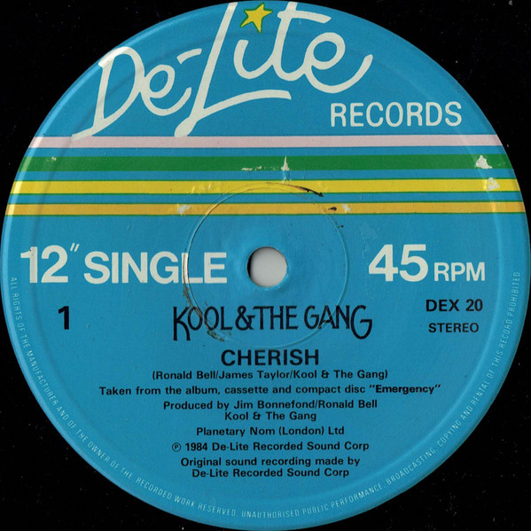 12" | Kool and the Gang - Cherish / Fresh (US remix) / Celebration