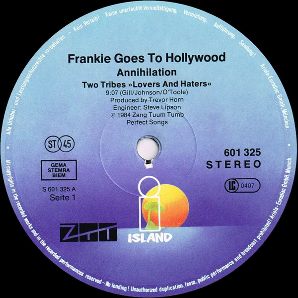 12" | Frankie Goes to Hollywood - Two Tribes