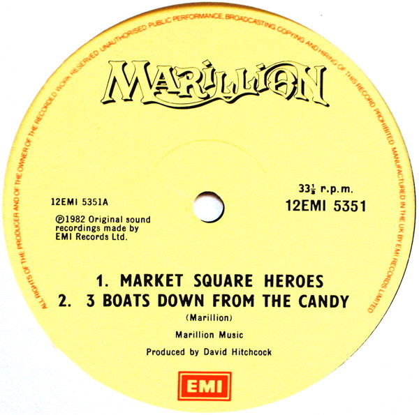 12" | Marillion - Market Square Heroes