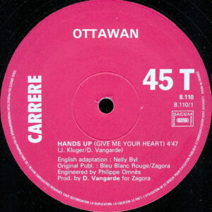 12" | Ottawan - Hands Up (Give me your heart) - Afbeelding 2