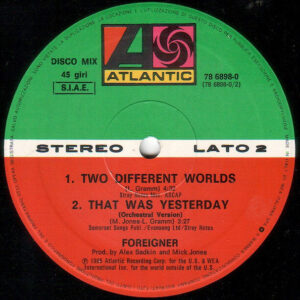 12" | Foreigner - That was Yesterday - Afbeelding 2