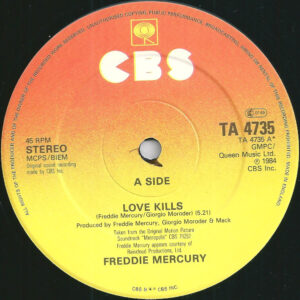12" | Freddie Mercury - Love Kills - Afbeelding 2