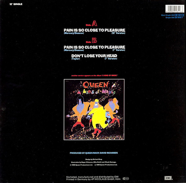 12" | Queen - Pain is so Close to Pleasure (ext version)