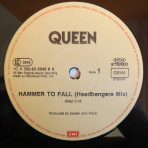 12" | Queen - Hammer to Fall (headbangers mix) - Afbeelding 2