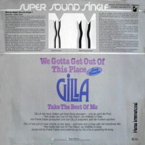12" | Gilla - We Gotta Get out of this Place - Afbeelding 3
