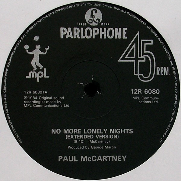 12" | Paul McCartney - No More Lonely Nights (ext. version) / Silly Love Songs