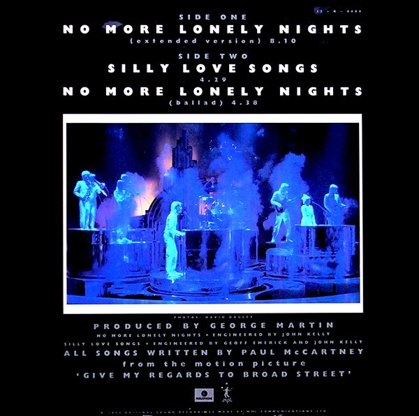 12" | Paul McCartney - No More Lonely Nights (ext. version) / Silly Love Songs