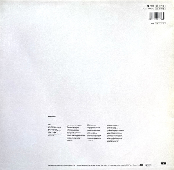 12" | Pet Shop Boys - Heart