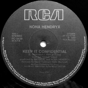 12" | Nona Hendryx - Keep it Confidential (special extended club version) - Afbeelding 3
