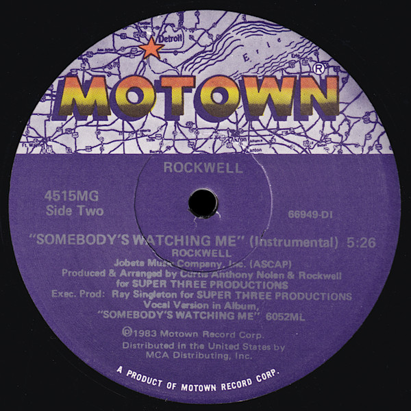 12" | Rockwell - Somebody's Watching Me