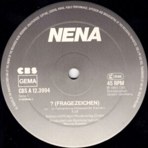 12" | Nena - ? (Fragezeichen) (special long version) - Afbeelding 2