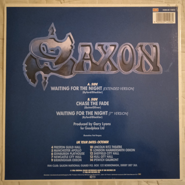 12" | Saxon - Waiting for the Night (extended version)