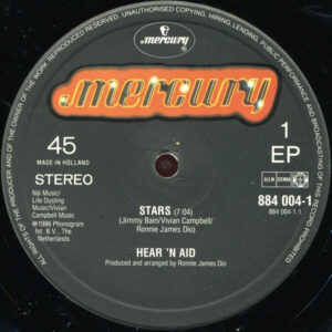 12" | Hear 'n Aid - Stars (Dio, Iron Maiden,  Motley Crue, ea.) - Afbeelding 2