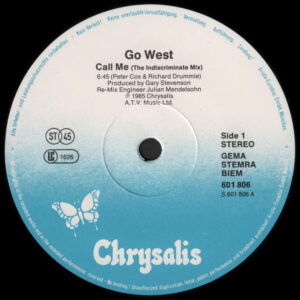 12"| Go West - Call Me (the indiscriminate mix) - Afbeelding 2