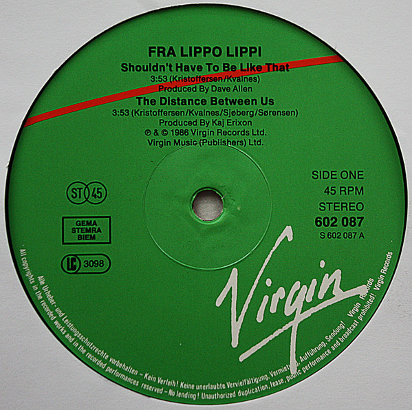12"| Fra Lippo Lippi - Shoudn't Have To Be Like That