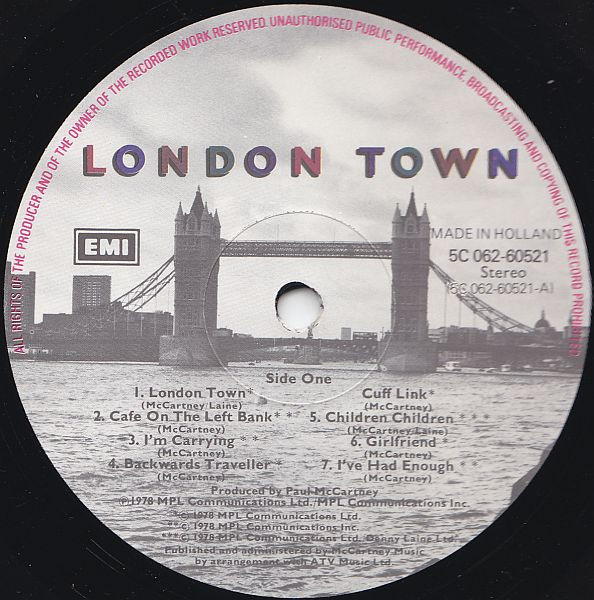 Paul McCartney and Wings - London Town