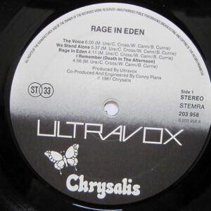 Ultravox - Rage in Eden - Afbeelding 2