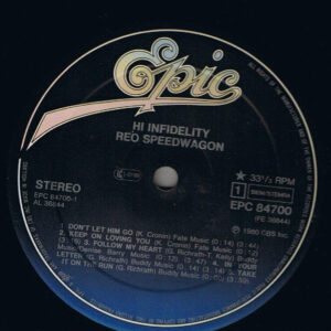 REO Speedwagon - Hi Infidelity - Afbeelding 2