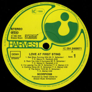 Scorpions - Love at First Sting - Afbeelding 2