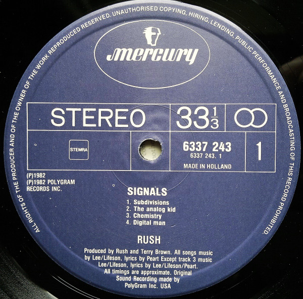 Rush - Signals