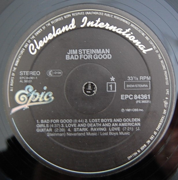 Jim Steinman (Meat Loaf) - Bad for Good