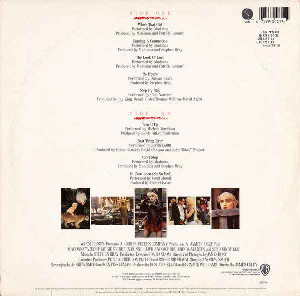 Madonna - Who's that Girl (Original Motion Picure Soundtrack)