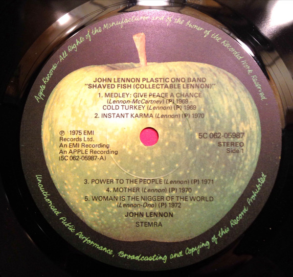 John Lennon Plastic Ono Band - Shaved Fish