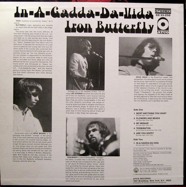 Iron Butterfly - In-A-Gadda-Da-Vida