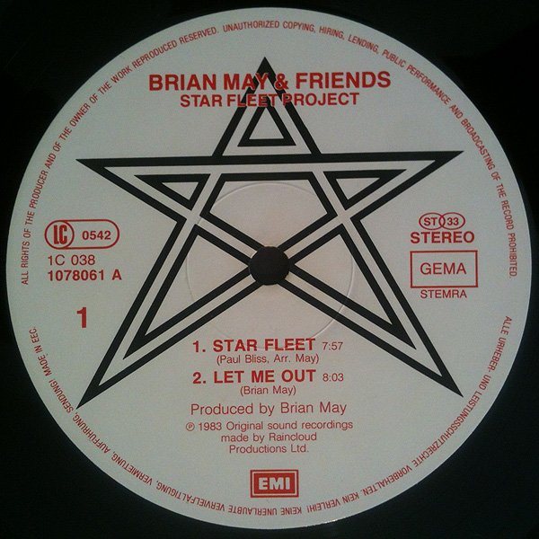 12" | Brian May and Friends - Starfleet Project