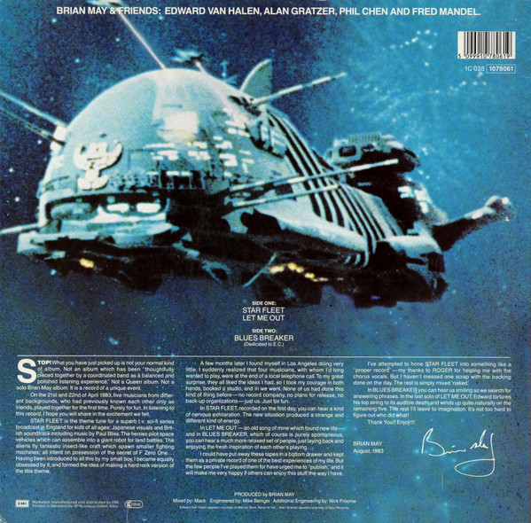 12" | Brian May and Friends - Starfleet Project