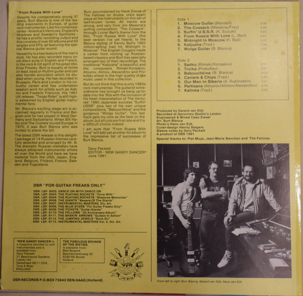 Burt Blanca – From Russia With Love