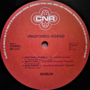 Goblin – Profondo Rosso (Colonna Sonora Originale Del Film) - Afbeelding 2