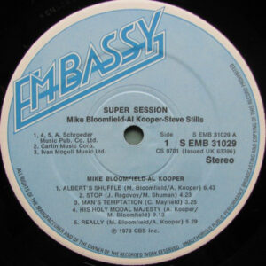 Mike Bloomfield / Al Kooper / Stephen Stills – Super Session - Afbeelding 2