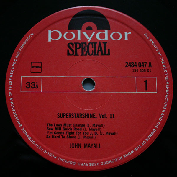 John Mayall – Superstarshine Vol. 11