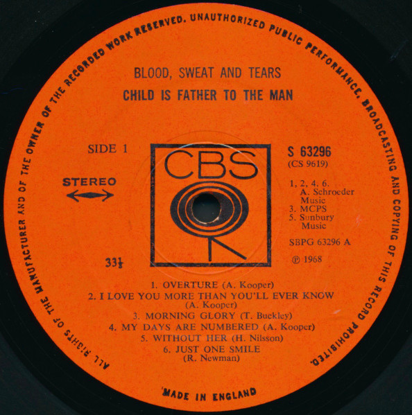 Blood, Sweat And Tears – Child Is Father To The Man