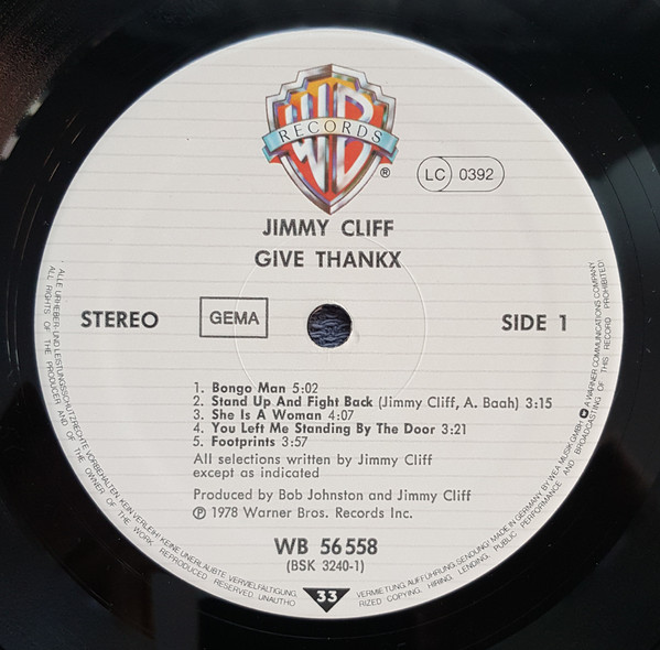 Jimmy Cliff – Give Thankx